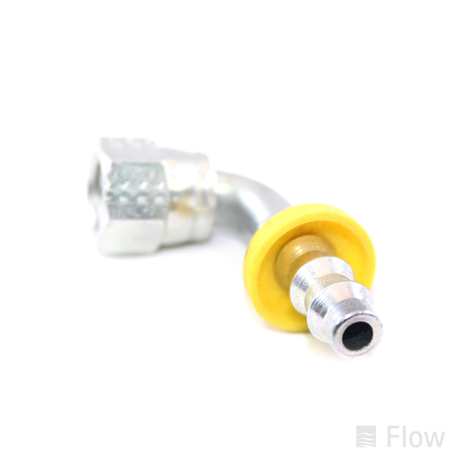 Elbow; Push-Lok; Swivel; 1/4" to -4 JIC Female