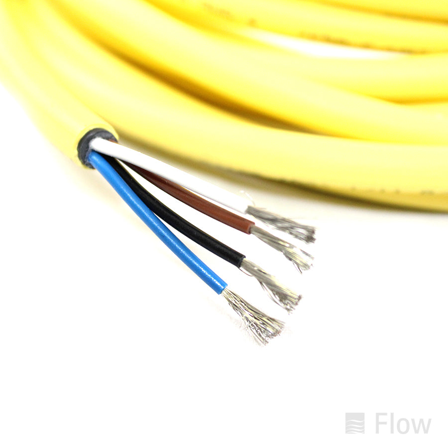 4-Pin Cordset Single Ended; Straight Female; 5 Meters Long