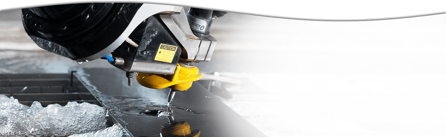 Close up of a Flow Waterjet Paser 4 cutting head